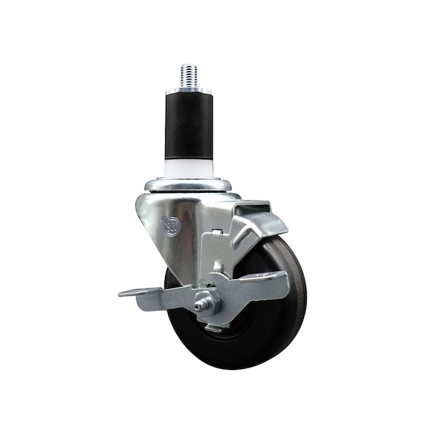 3-1/2'' Phenolic Swivel 1-1/2'' Expanding Stem Caster with Brake
